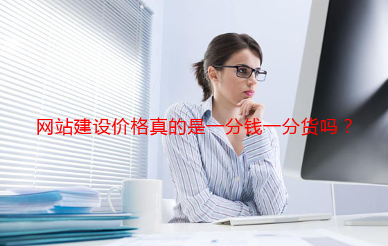 網(wǎng)站建設(shè)價(jià)格真的是一分錢一分貨嗎?